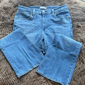 Levi's Flare Wide Leg Jeans in Classic Blue